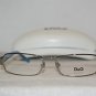 New D&G Dolce & Gabbana Shiny Silver Eyeglasses: Mod. 5032 (198) 51-17 & Case