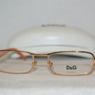 New D&G Dolce & Gabbana  Shiny Gold Eyeglasses: Mod. 5032 (197) 51-17 & Case