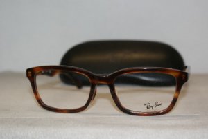 Brand New Ray Ban Light Havana Eyeglasses: Mod. 5267F (2144) 55-19 & Case