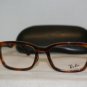Brand New Ray Ban Light Havana Eyeglasses: Mod. 5267F (2144) 55-19 & Case