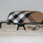 Brand New Burberry Shiny Black Eyeglasses: Mod. 8456 (RS7) 52-18 & Case