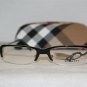 Brand New Burberry Shiny Black Eyeglasses: Mod. 8456 (RS7) 52-18 & Case