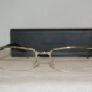 New Christian Dior Homme Shiny Gold Eyeglasses: Mod. 0066 (86Q) 53-18 & Case