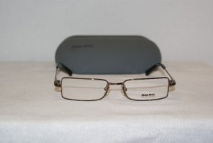 Brand New Miu Miu Brown Eyeglasses: Mod. VMU 55E & Case