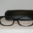 New Dolce & Gabbana Shiny Black Eyeglasses: Mod. DG 3125 (501) 53-16 & Case