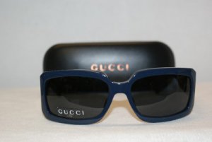 Brand New Gucci Blue Red Sunglasses: Mod. 2593 Case
