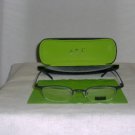 Brand New O.G.I Blue Matte Eyeglasses: 2074 & Case