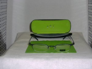 Brand New O.G.I Blue Matte Eyeglasses: 2074 & Case