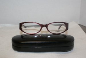 Brand New Fendi Plum Eyeglasses: Mod. 593 & Case