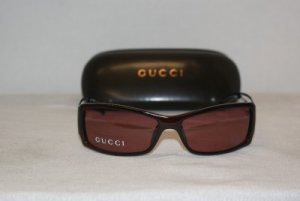 Brand New Gucci Dark Red Sunglasses: Mod. 1486 & Case