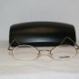 Brand New Calvin Klein Gold Eyeglasses: Mod. 343 (525) 47-20 & Case