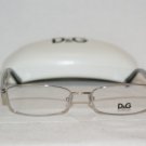 Brand New D&G Dolce & Gabbana Silver Eyeglasses: Mod. 5090 (1005) 52-17 & Case