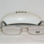 Brand New D&G Dolce & Gabbana Silver Eyeglasses: Mod. 5090 (1005) 52-17 & Case