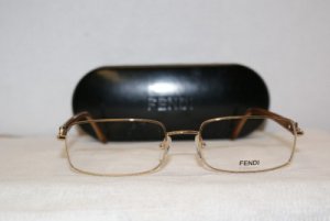 Brand New Fendi Gold Eyeglasses: Mod. 577 & Case