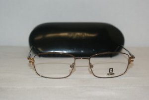 Brand New Fendi Bronze Eyeglasses: Mod. 557 53-18 & Case