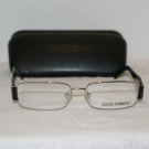 Brand New Dolce & Gabbana Silver Eyeglasses: Mod. 1182 (061) 52-16 & Case