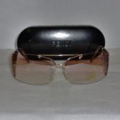 B. New Fendi Shiny Gold Sunglasses: Mod. FS261 & Case