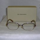Brand New Burberry Gold Eyeglasses: Mod. 1014 & Case