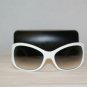 B. New Calvin Klein White Sunglasses: Mod. 831S & Case