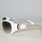 B. New Calvin Klein White Sunglasses: Mod. 831S & Case