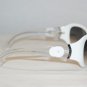 B. New Calvin Klein White Sunglasses: Mod. 831S & Case
