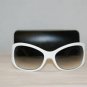 B. New Calvin Klein White Sunglasses: Mod. 831S & Case