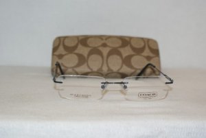 Brand New Coach Blue Eyeglasses: Mod. Franklin & Case