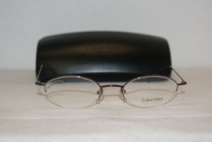 Brand New Calvin Klein Dark Brown Eyeglasses: Mod. 161 (509) 48-19 & Case
