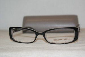 Brand New BCBG Maxazria Black Eyeglasses: Mod. Sasha 54-17 & Case