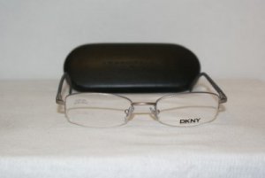 Brand New DKNY Silver Eyeglasses: Mod. 6228 & Case