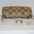 B. New Coach Gunmetal Eyeglasses: Mod. Greenwich & Case