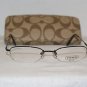 Brand New Coach Black Eyeglasses: Mod. Greenwich & Case