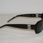Brand New Kenneth Cole Shiny Black Sunglasses: Mod. 4117 (0B5) 55-18 & Case