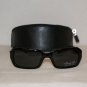 Brand New Kenneth Cole Shiny Black Sunglasses: Mod. 4117 (0B5) 55-18 & Case