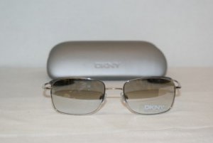 New DKNY Donna Karan Silver Sunglasses: Mod. 7264 &Case