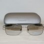 New DKNY Donna Karan Silver Sunglasses: Mod. 7264 &Case