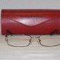 Brand New Valentino Gold & Brown Eyeglasses: Mod. 5283 (0X91) 52-17 & Case