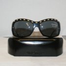 New Salvatore Ferragamo Black Sunglasses 2110-Q & Case