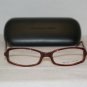 Brand New Ralph Lauren Red Eyeglasses: Mod. 1377 & Case