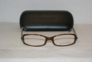 Brand New Ralph Lauren Brown Eyeglasses: Mod. 1377 & Case