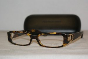 Brand New Ralph Lauren Dark Tortoise Eyeglasses: Mod. 6050 (5134) 52-15 & Case