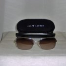 B. New Ralph Lauren Silver Sunglasses: Mod. 891 & Case