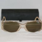 B. New Cazal White & Gold Sunglasses: Mod. 984 & Case