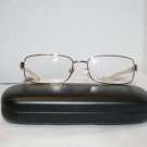 Brand New Ralph Lauren Shiny Gold Eyeglasses: Mod. 5028 (9063) 53-16 & Case