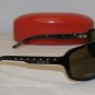 Brand New Valentino Olive Amber Sunglasses: Mod. 1187 (Z4P6S) 74-05 & Case