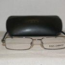 New Dolce & Gabbana 1194 Gun/Blue  51-17 Eyeglasses: Mod. 1194 (083) & Case