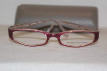 Brand New BCBGMaxazria Eyeglass Mod. Vittoria Col. Rose Marble 49-16-125 & Case