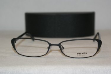 New Prada 54O Matte Black 54-16 Eyeglasses: Mod. VPR 54O (FAD-1O1) & Case