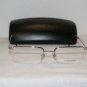 Brand New Calvin Klein 378 Silver 51-19 Eyeglasses: Mod. 378 & Case