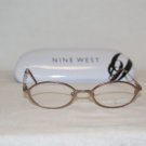 Brand New Nine West 120 Brown 44-17 Eyeglasses: Mod. 120 & Case